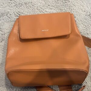 Matt & Nat Caramel Vegan Leather Backpack